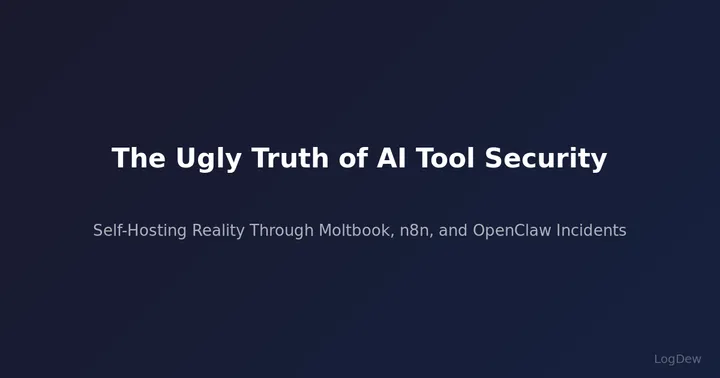 The Ugly Truth of AI Tool Security — Self-Hosting Reality Through Moltbook, n8n, and OpenClaw Incidents