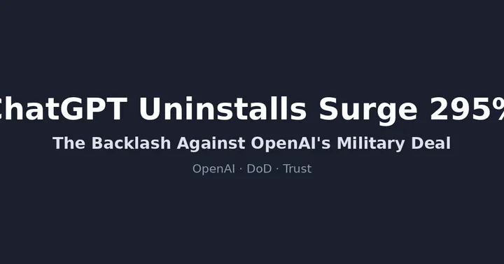 ChatGPT Uninstalls Surge 295%: The Backlash Against OpenAI's Military Deal