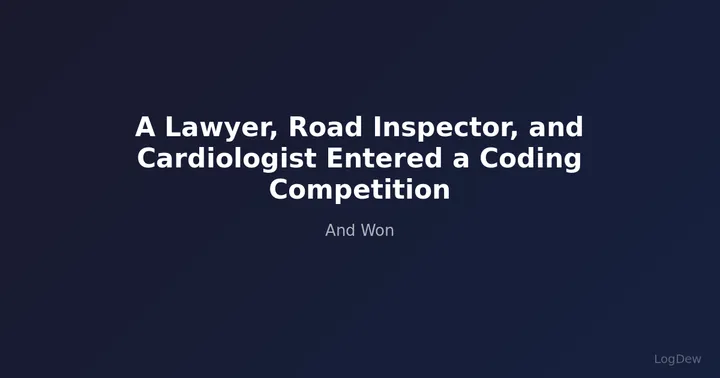 A Lawyer, Road Inspector, and Cardiologist Entered a Coding Competition — And Won