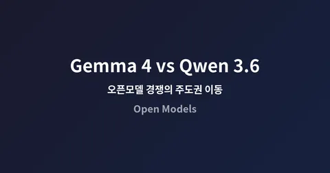 Gemma 4 vs Qwen 3.6: 오픈모델 경쟁의 주도권이 이동하는 이유