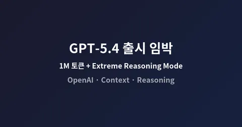 GPT-5.4 출시 임박: 1M 토큰과 수 시간짜리 추론 모드가 온다