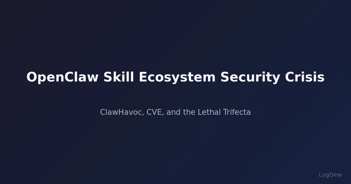 OpenClaw Skill Ecosystem Security Crisis — ClawHavoc, CVE, and the Lethal Trifecta