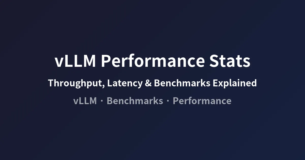 vLLM performance metrics at a glance